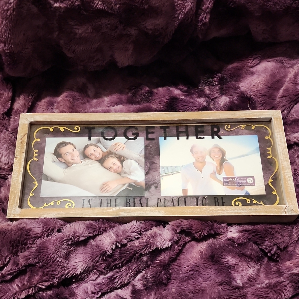 Wood Framed Together Is The Best Place To Be Saying